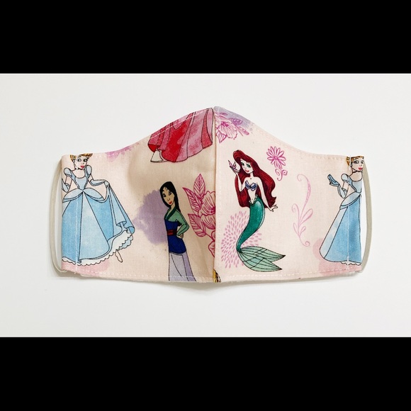 Kids DISNEY CHARACTERS Face Mask w/Filter Pocket - Picture 6 of 15